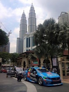Volvo S60 V8 Supercar in the streets of Kuala Lumpur