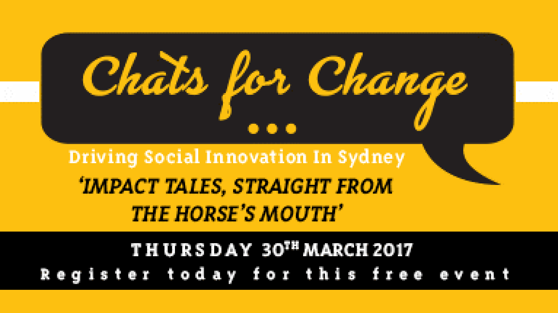 Chats for Change: Impact Tales, Straight from the Horse’s Mouth – Coming Soon
