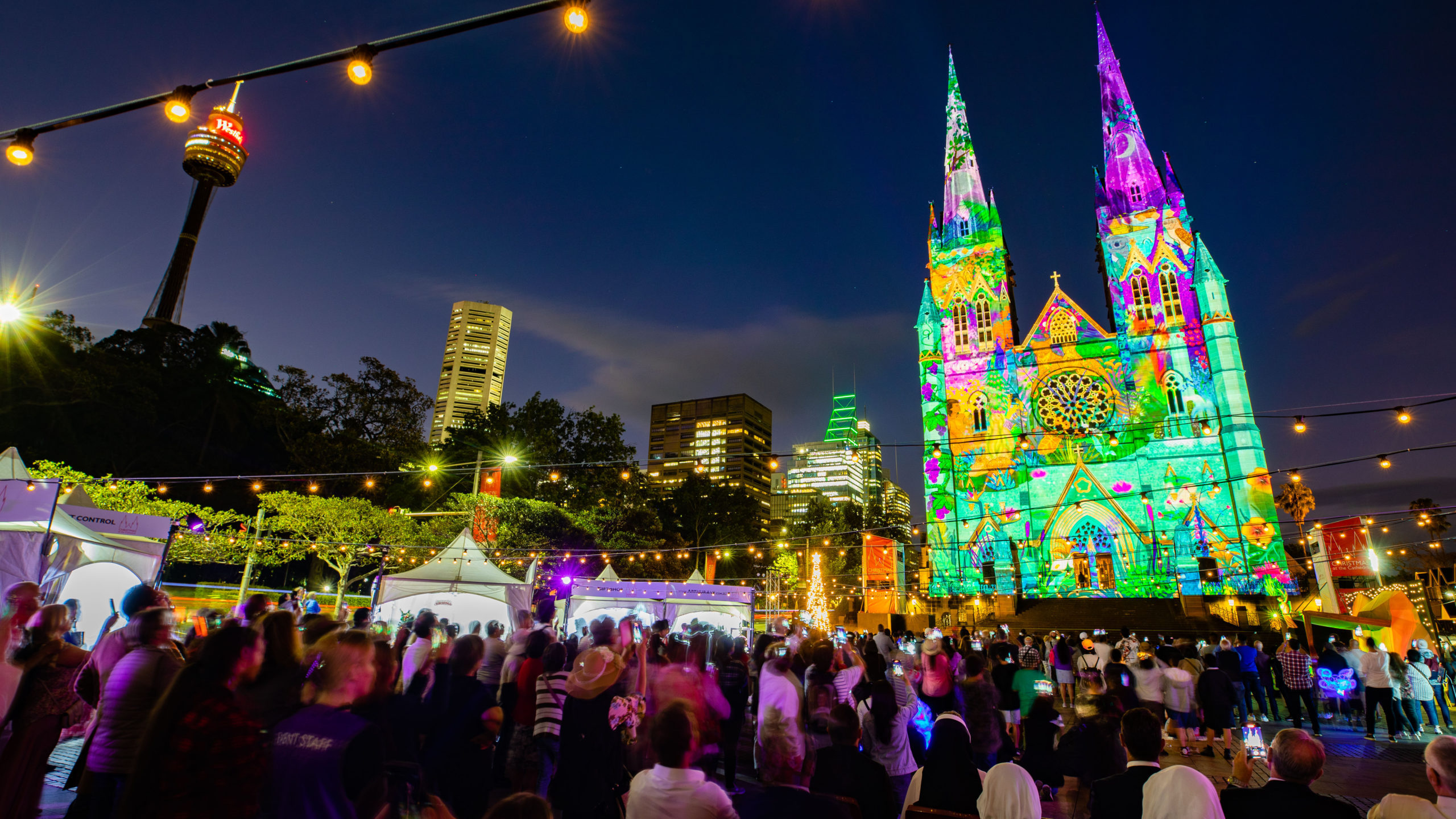 Christmas at the Cathedral lights up Sydney