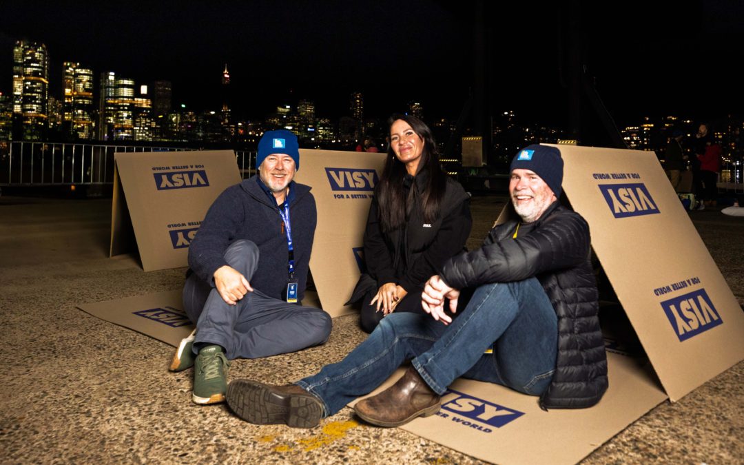 PAYCE team brave cold night to raise funds for homeless